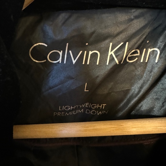 Calvin Klein Packable Down Jacket Women's Large Travel Warm Puffer - Picture 2 of 4